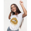 Tricou Buze aurii bumbac